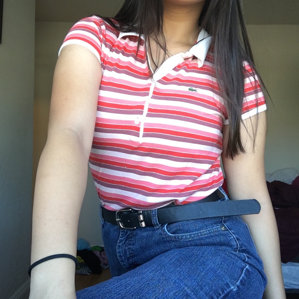 VINTAGE COLLARED STRIPE TEE